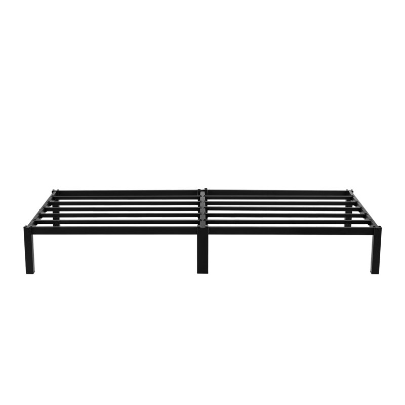 Minimal Screwless Black Bed Frame With Square Feet, European Single (90 x 200cm)