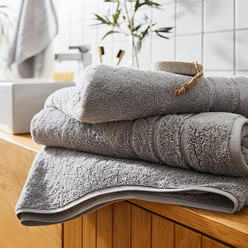 Hotel Luxury Heavyweight Bath Sheet Single, Smoke Grey
