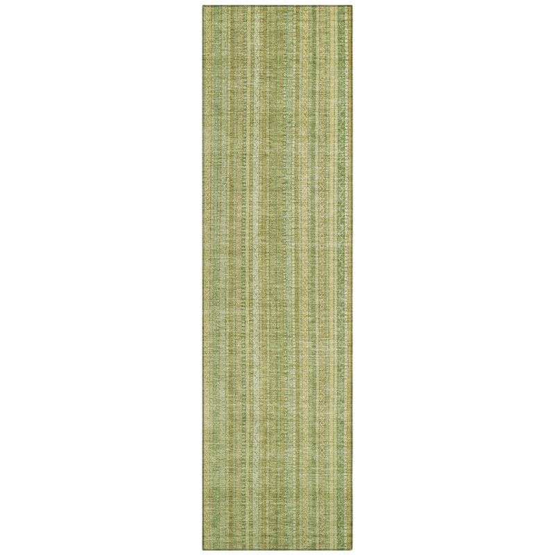 Tapis intérieur / extérieur Emberith Aloe, 2'3" x 7'6"