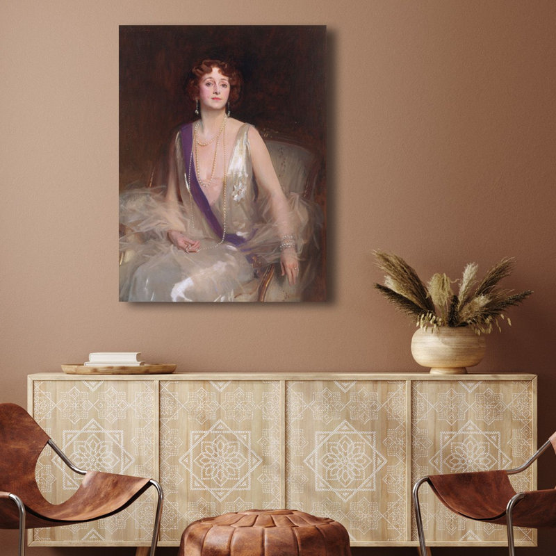 Grace Elvina, Marchioness Curzon Of Kedleston by John Singer Sargent - Wrapped Canvas Painting, 80cm H x 60cm W x 4cm D