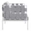 Fauteuil de patio extérieur en aluminium Harmony Sunbrella par Modway-1036040781