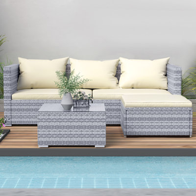 Plust 4-Person Seating Group with Cafe Table