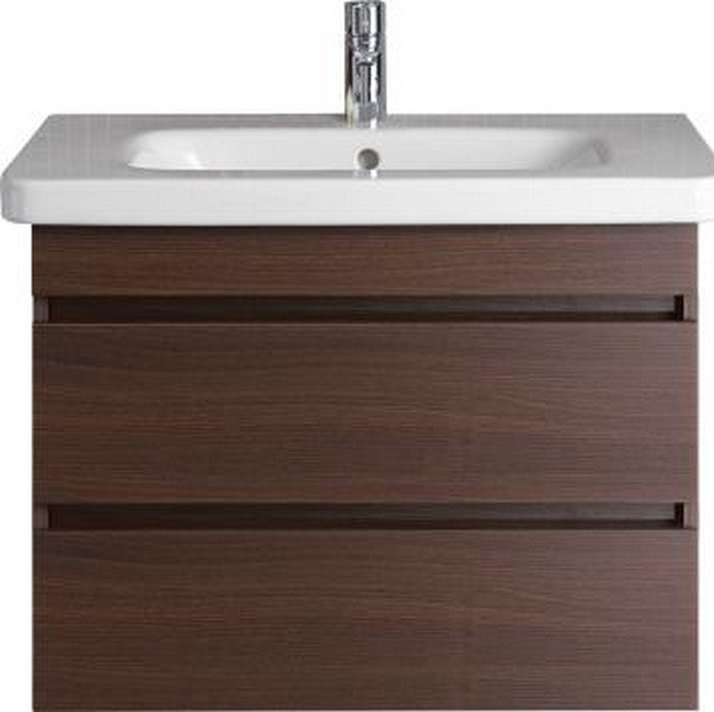 Meuble-lavabo mural simple 28,75 po DuraStyle, Châtaignier noir