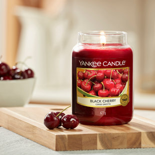 Black Cherry Scented Jar Candle