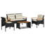  Garden Sofa Set Black