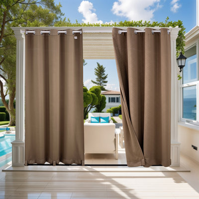 Ormes Outdoor Blackout Curtain Single Panel