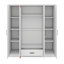 Armoire penderie 4 portes avec un tiroir et une tringle-1161711764