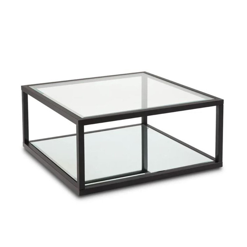Table basse Janeiro, Noir, H 15,75 po x L 34 po x l 34 po