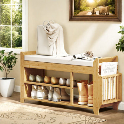 6 Pair Shoe Storage Bench