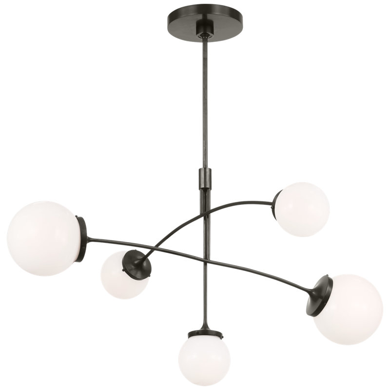 Prescott 5 - Light Chandelier, White