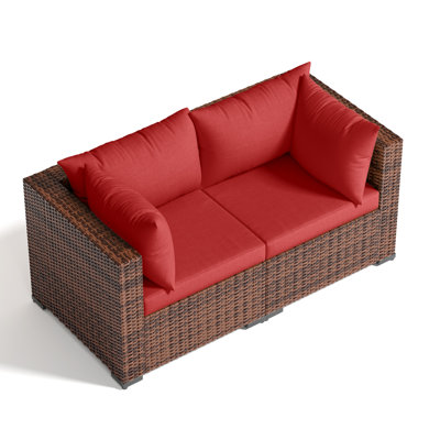 2-Person Outdoor Seating Group With Cushions