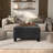 Luka Square Chenille Storage Ottoman-17537744