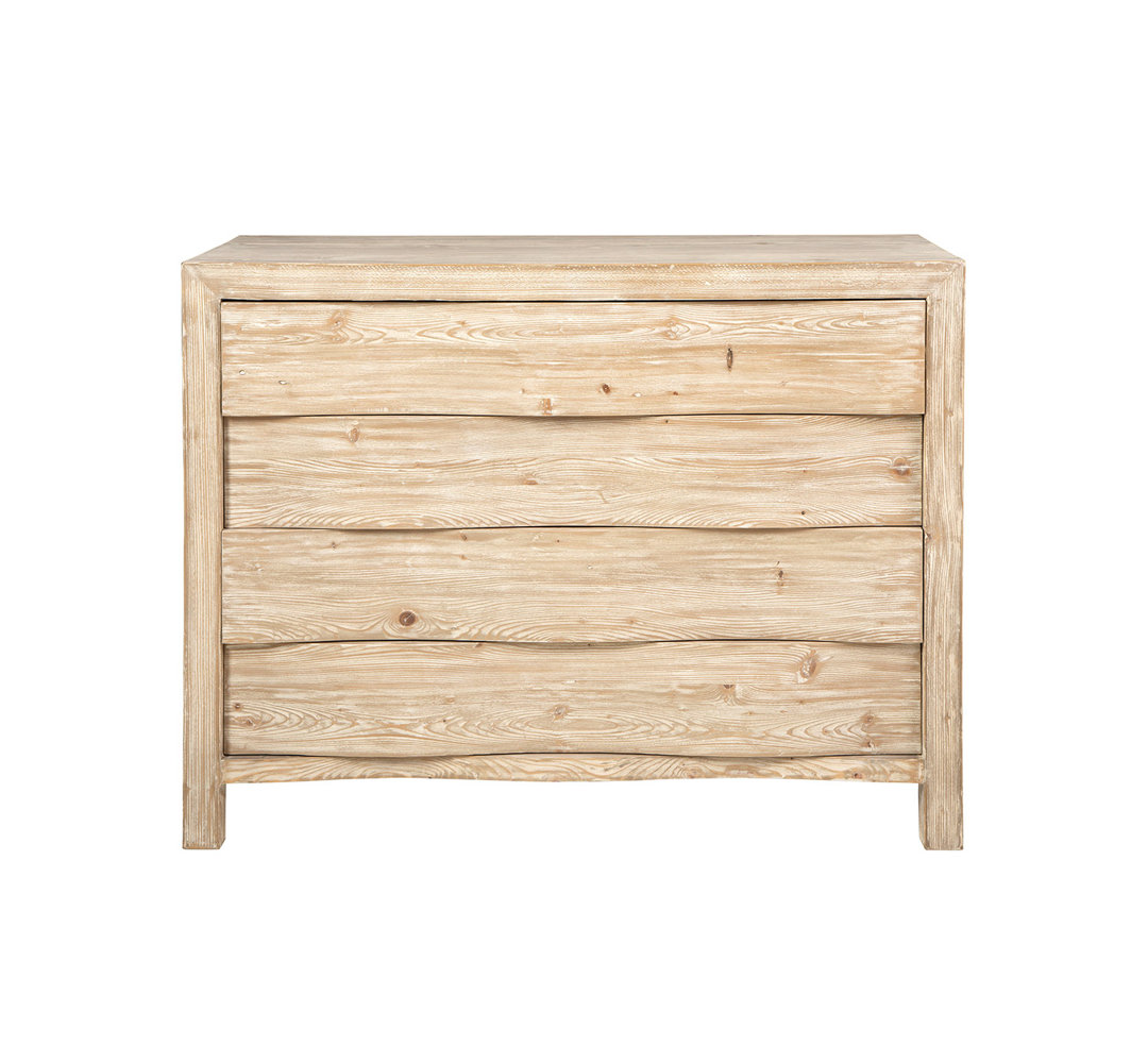 Solid Wood 48'' W 4 - Drawer Dresser Millwood Pines