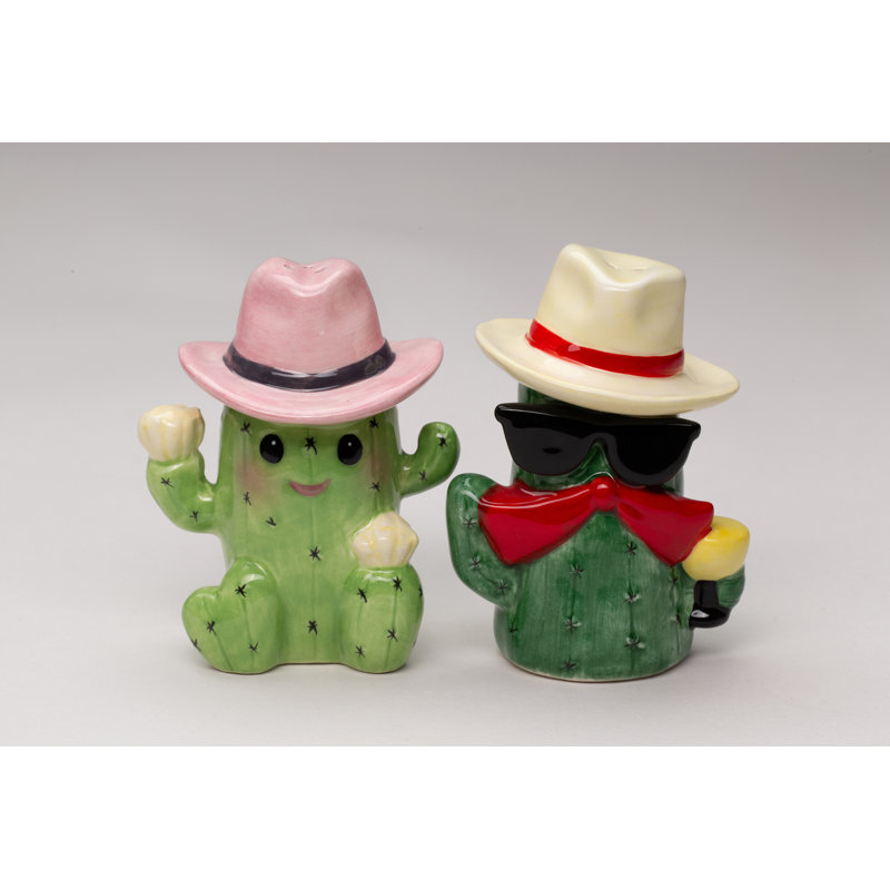Cowboy et cow-boy cactus sel et poivre