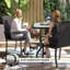 Chaises de patio Comfort, cadre en acier rotin Pe, ensemble de patio moderne