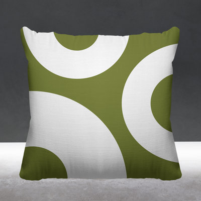 Ramsey Geometric Circle Indoor/Outdoor Throw Pillow