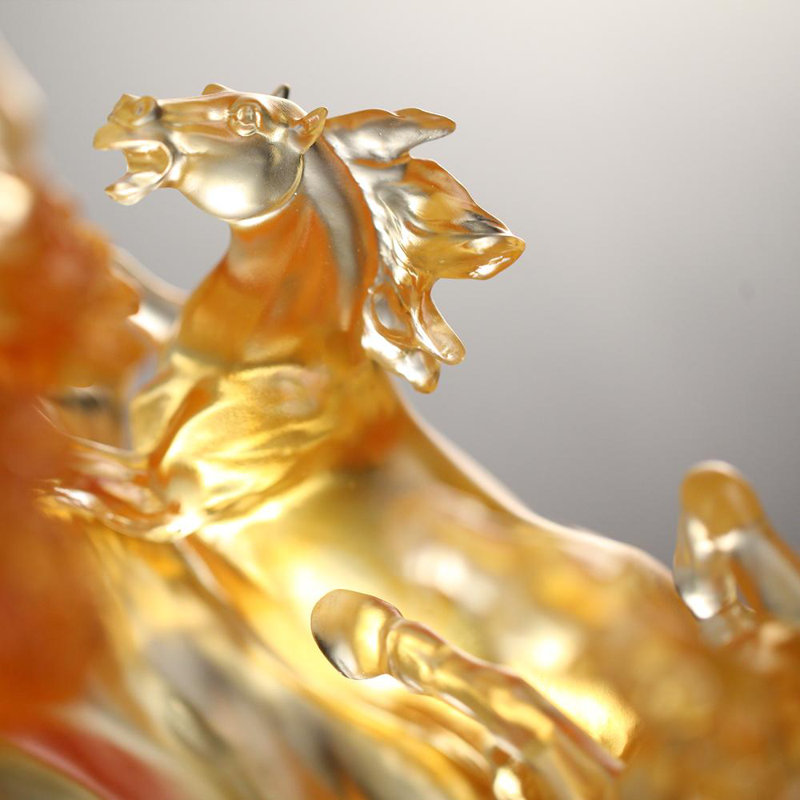 Rising Through Heaven and Earth Crystal Horses