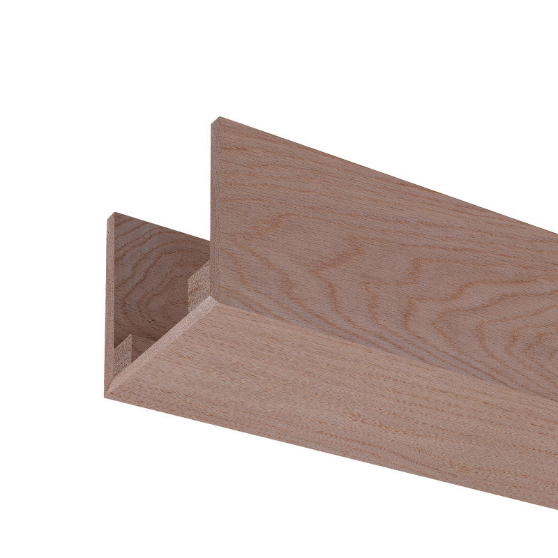 Natural Red Oak Unfinished U-Shaped Decorative Beam