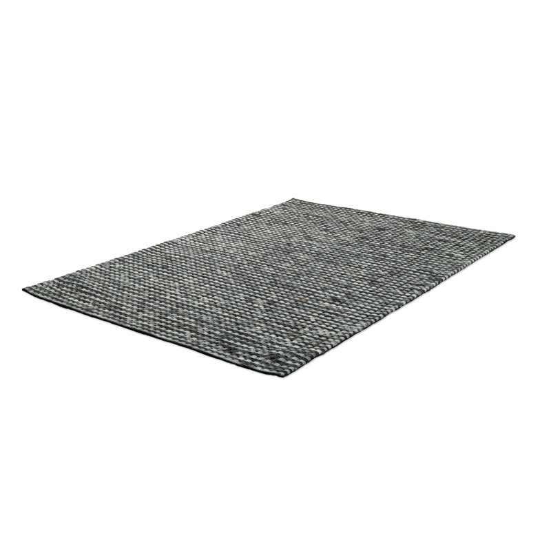Harnish Striped Wool Hand Woven Area Rug, Rectangle 140 x 200cm