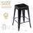 Kohki 24" Counter Stool Metal Bar Stools Counter Height Barstools Backless Indoor/Outdoor Bar Stools Kitchen Counter Stools Chairs(Set of 2)-1521817808-1521817809