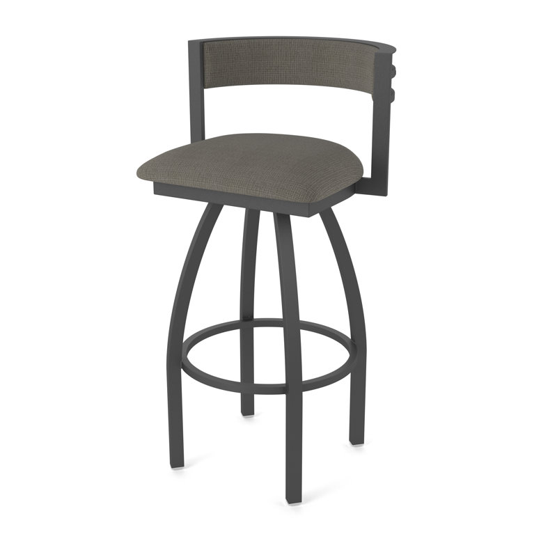 Tabouret Artémis, Étain, Tabouret de bar (siège d'une hauteur de 36 po), Tissu - graphique calice