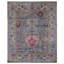 Hand Knotted Wool Area Rug in Green And Blue