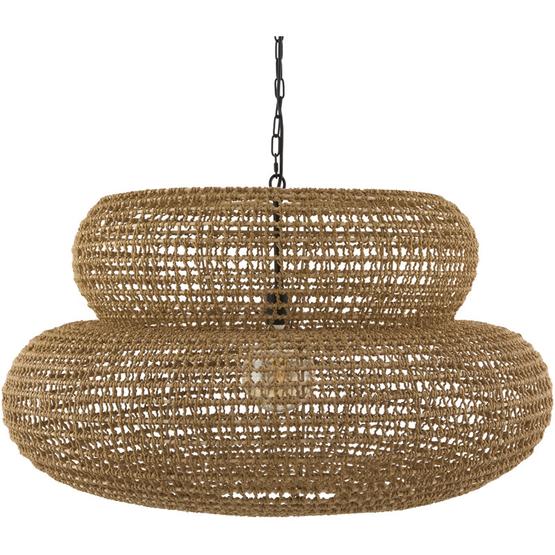 Luminaire suspendu unique à 1 lumière noir mat Shirley