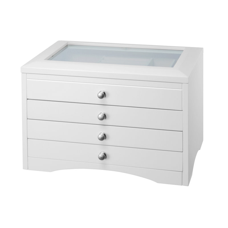 Boîte à bijoux élégante, Blanc