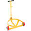 Chariot à tambour de 55 gallons, capacité de charge de 1200 lb, chariot de chariot à chariot rond en acier à profil bas, structure en acier robuste avec poignée réglable à 3 roues, pour atelier entrepôt