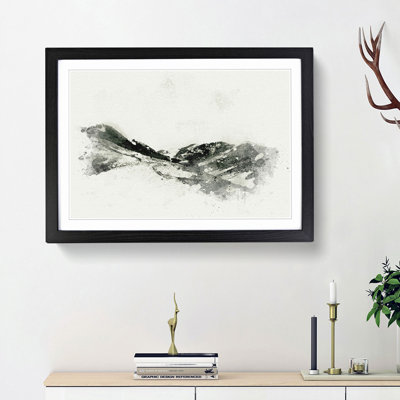 Path Through the Lake District in Abstract - Picture Frame Graphic Art Print