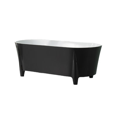 63'' x 29.5'' Freestanding Soaking Acrylic Bathtub