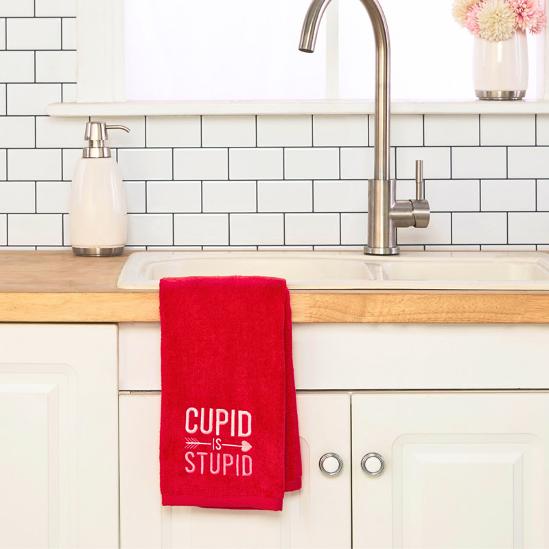 Cupid is Stupid Hand Towel