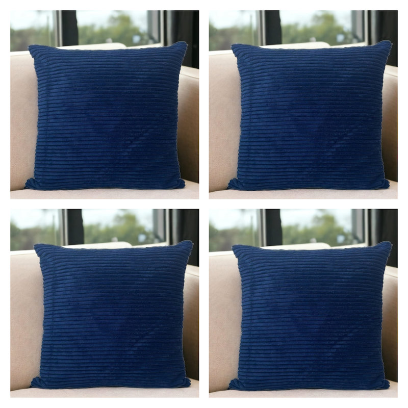 Nasuh Square Cushion Cover, Blue