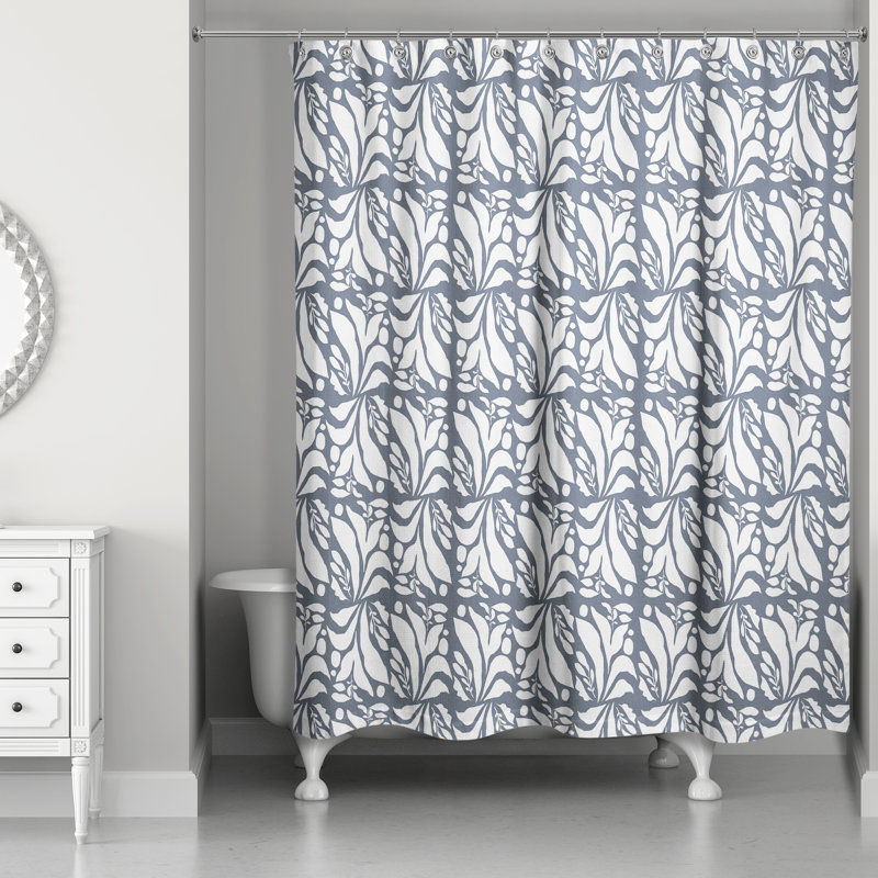 Rideau de douche Rozine, Bleu