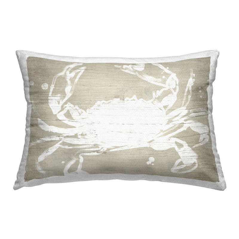 Coussin d'extérieur Rustic Marine Crab par June Erica Vess