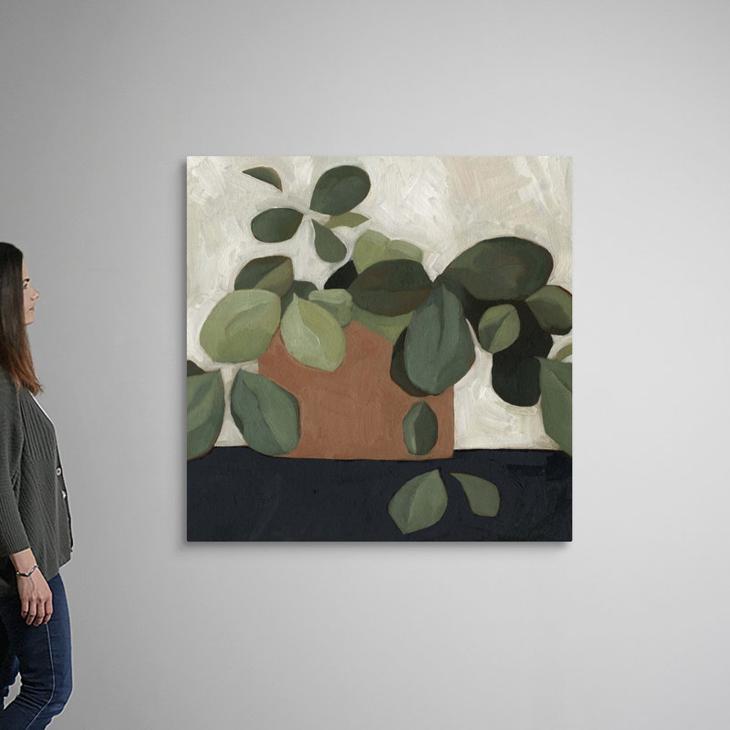 Jade Hoya I, art mural sur toile, Toile tendue, H 48 po x l 48 po