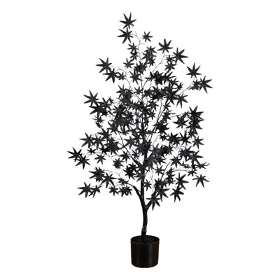 4 pi. Arbre d'érable artificiel noir Eerie