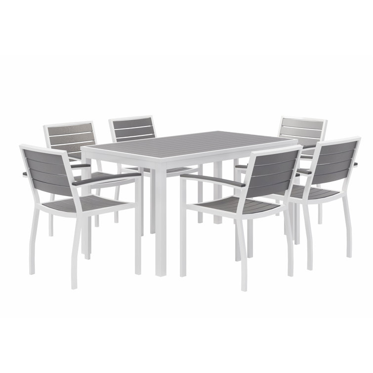 Eveleen Set 32" L Square Plastic/Acrylic Breakroom Table