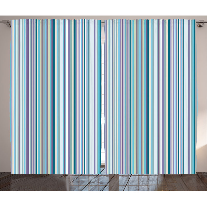 Valery Semi Sheer Curtain Pair, 54" W x 84" L