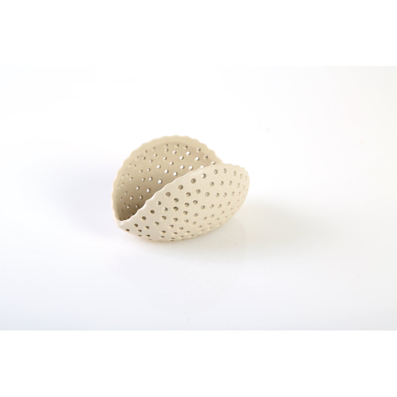 Concrete / Cement Tabletop Tealight Holder, 6cm H x 11.5cm W x 6.5 cm D, Grey