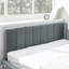 Structure de lit double capitonnée, canapé-lit avec dossier confortable et accoudoirs, lit double pour chambre à coucher, salon, velours (81 po x 60 po x 29,5 po)-1271103682
