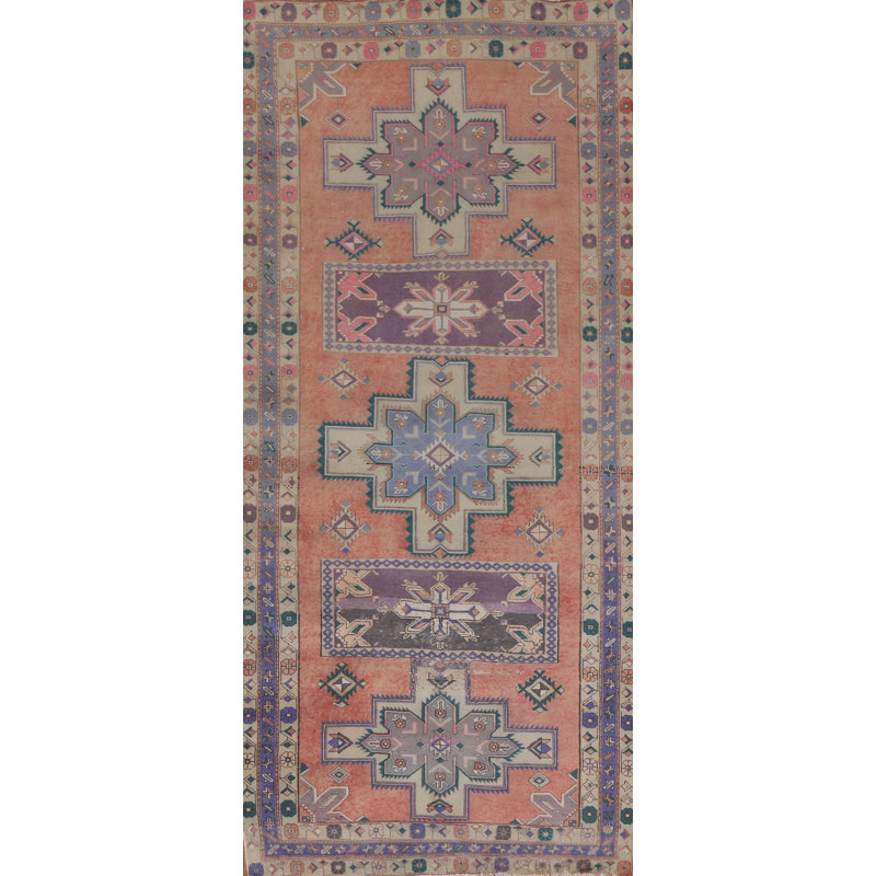 Tapis rétro en laine 5 x 11