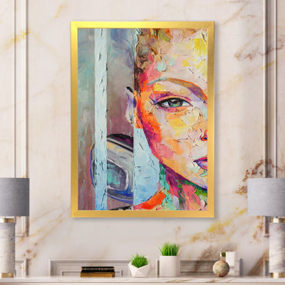 «Pastel Artistic Seduction Woman IV», art mural sur toile Glam