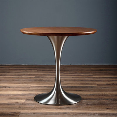 23.62"A round small conference table is suitable for two people to use.