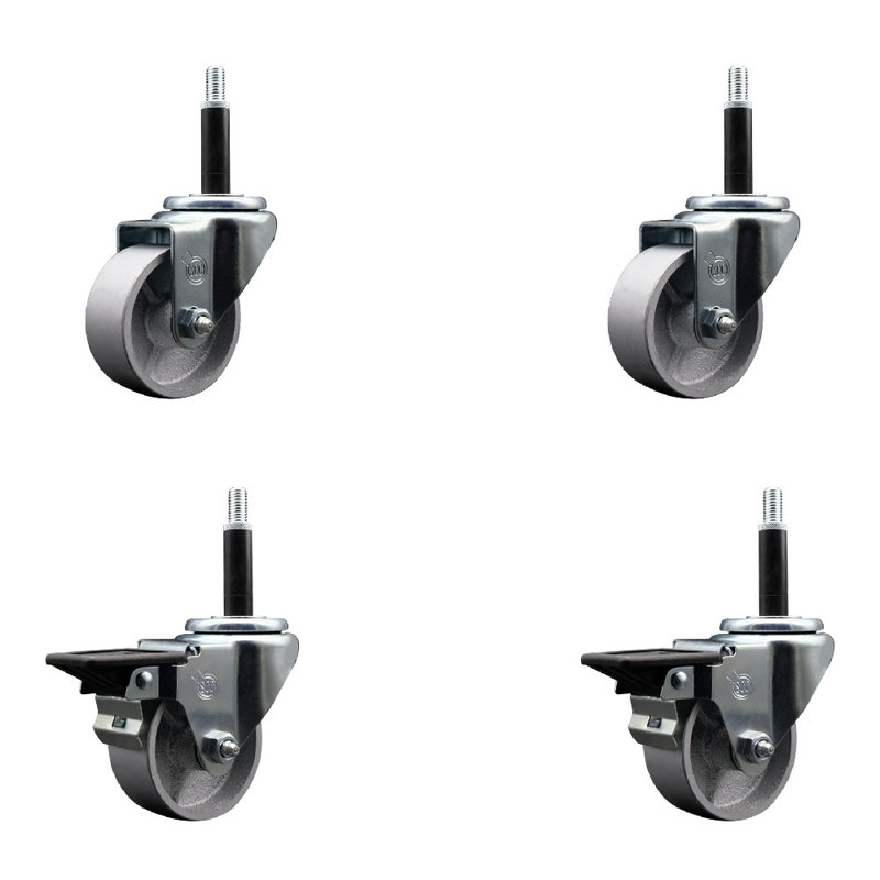 Ensemble de roulettes extensibles pivotantes 3 pouces 3 pouces 2 pouces SCC