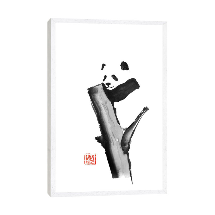 Panda On A Tree by Péchane - Print on Canvas