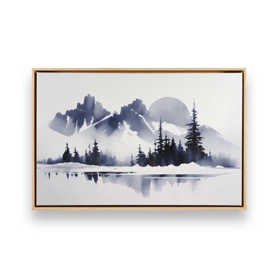 Moonlit Mountain Majesty Canvas Print 