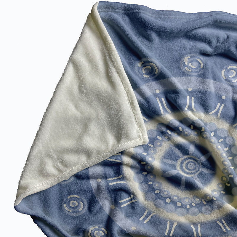 Beachy Keen Throw Blanket, 60" L x 50" W, Cornflower (Light Blue)