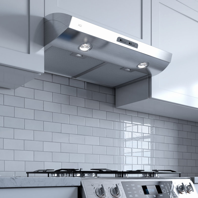 30" 350 CFM Convertible Under Cabinet Range Hood, White