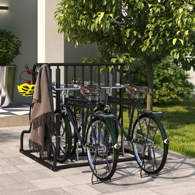 Double-Sided Bike Rack Stand with 4-Bike Capacity